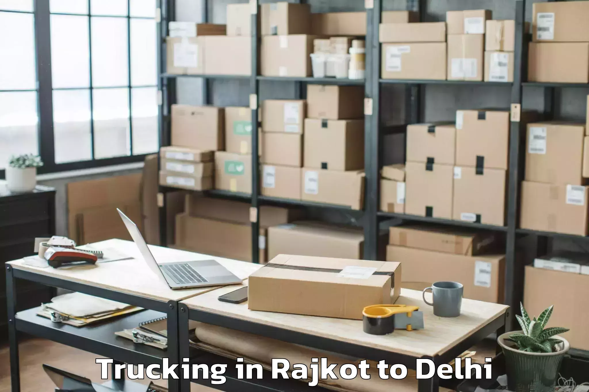 Affordable Rajkot to Dlf Avenue Mall Trucking